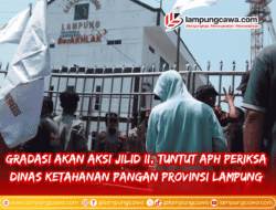 LSM Gradasi Gelar Aksi Jilid II di Kejati Lampung, Tuntut Usut Dugaan Korupsi Rp 7,5 Miliar di Dinas Ketahanan Pangan