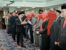 Sekdaprov Marindo Kurniawan Lantik 23 Pejabat Administrator dan 8 Pejabat Pengawas di Lingkungan Pemprov Lampung