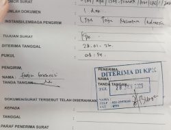 LSM TRINUSA LAYANGKAN SURAT PEMBERITAUN AKSI DAN LAPORKAN DUGAAN KORUPSI MASSAL PROYEK IRIGASI DI LAMPUNG KE- KPK YANG DIKERJAKAN PT. BRANTAS ABIPRAYA (Persero)