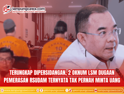 Terungkap Dipersidangan, 2 Oknum LSM Dugaan Pemerasan RSUDAM Ternyata Tak Pernah Minta Uang